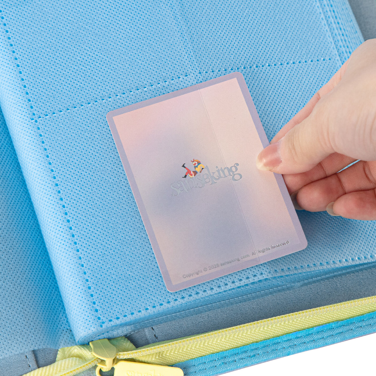 AXIS-06 4/9/12-Pocket Blue Trading Card Binder
