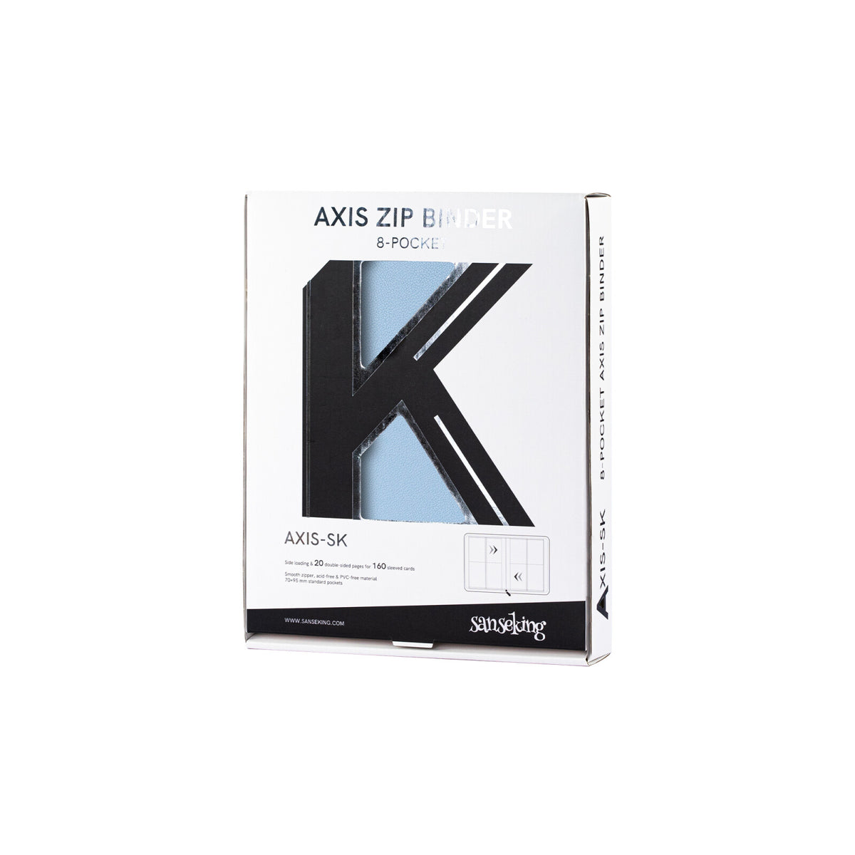 AXIS-06 4/9/12-Pocket Blue Trading Card Binder