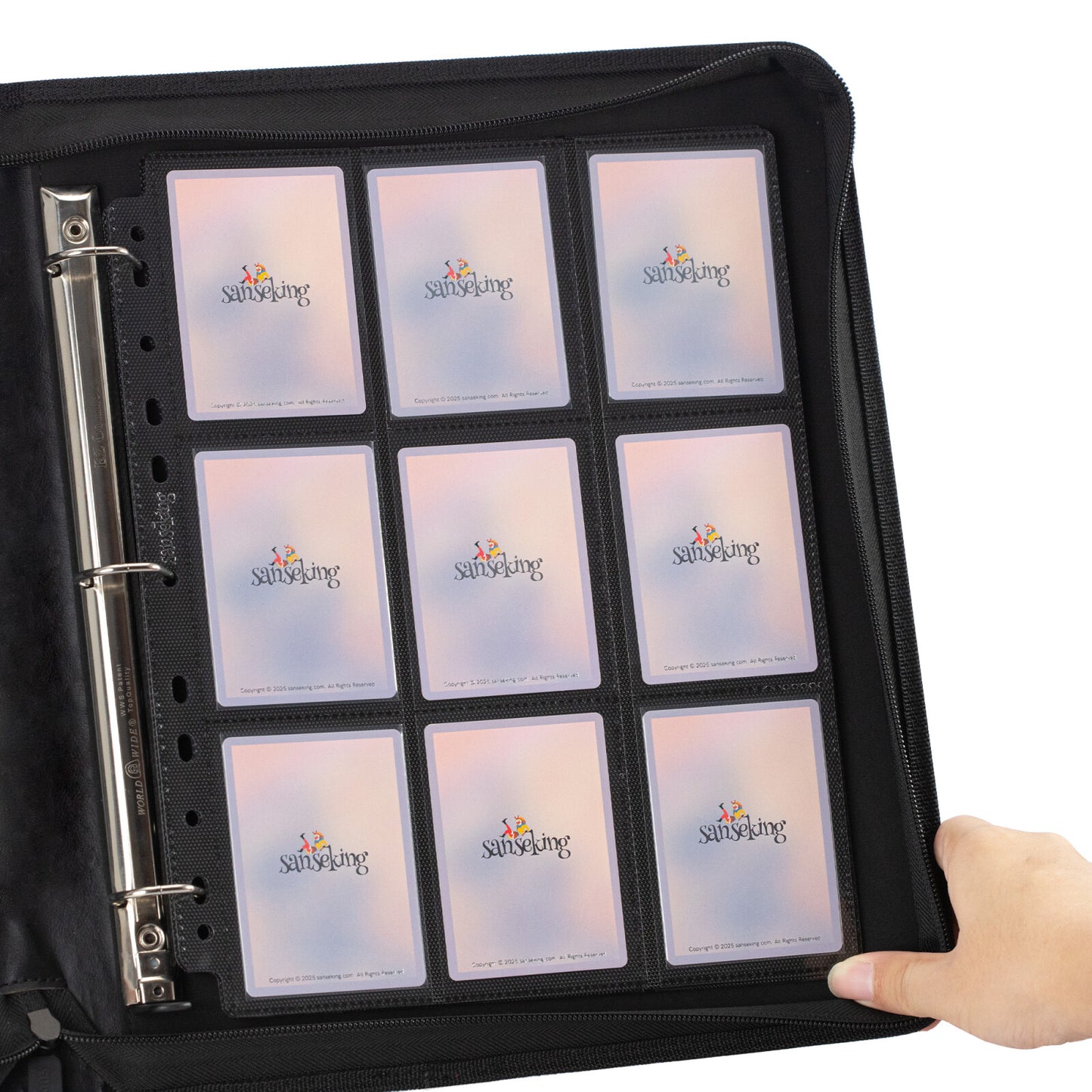 9-Pocket Side-Loading Waffle Pages – 50 Pages