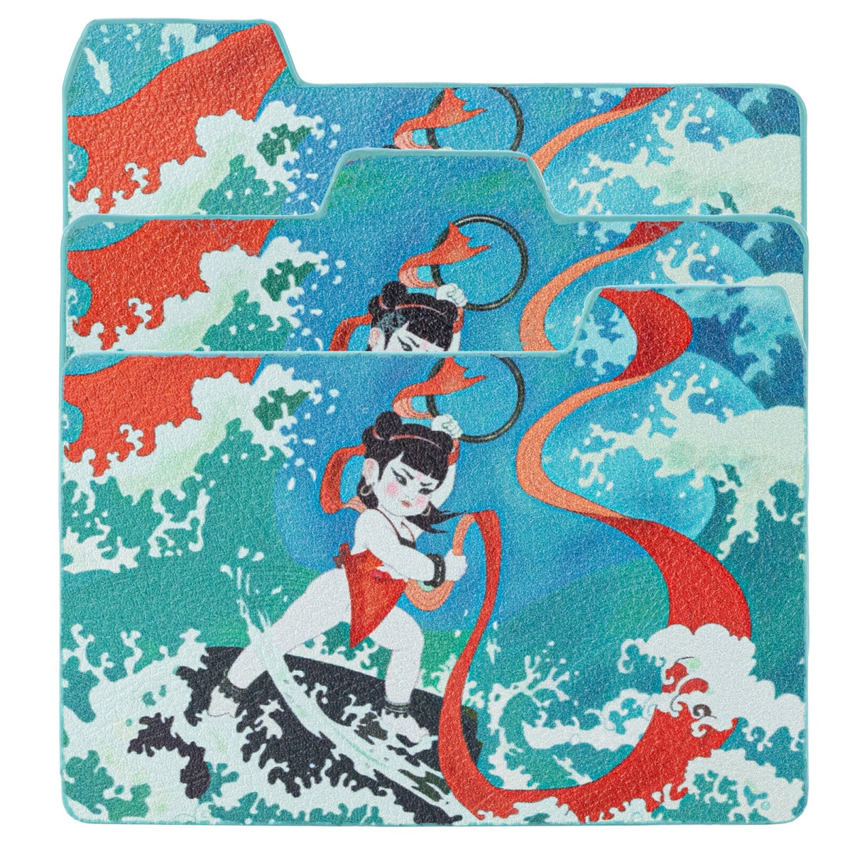 Ne Zha Conquers the Dragon King Playmat - Wreaks Havoc in the Crystal Palace