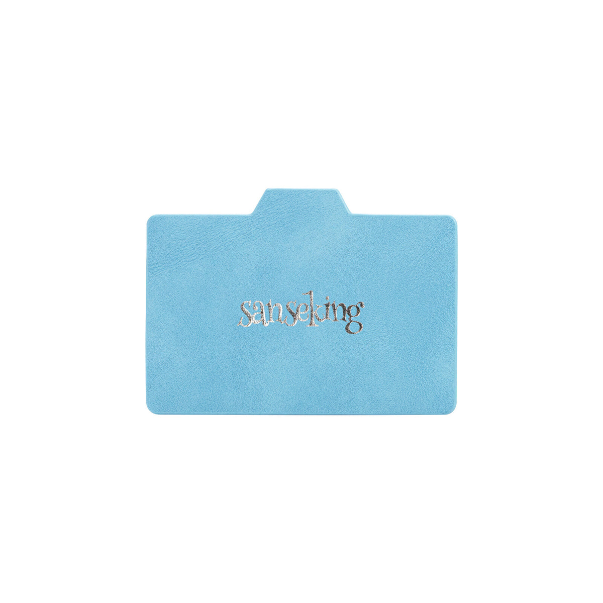 Horizontal Color-Block Pu Deck Box Blue with 1 Divider
