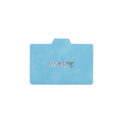 Horizontal Color-Block Pu Deck Box Blue with 1 Divider