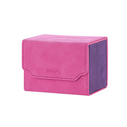 Horizontal Color-Block Pu Deck Box Chic Red with 1 Divider
