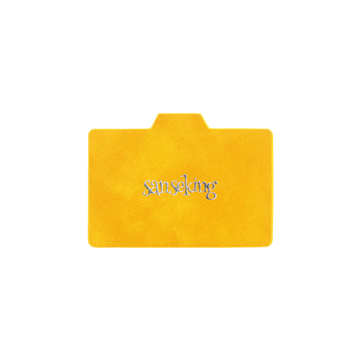 Horizontal Color-Block Pu Deck Box Yellow with 1 Divider