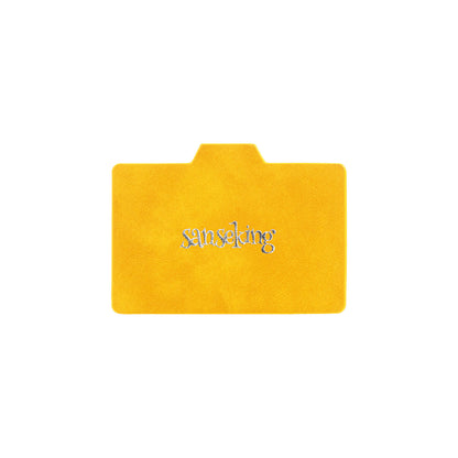 Horizontal Color-Block Pu Deck Box Yellow with 1 Divider