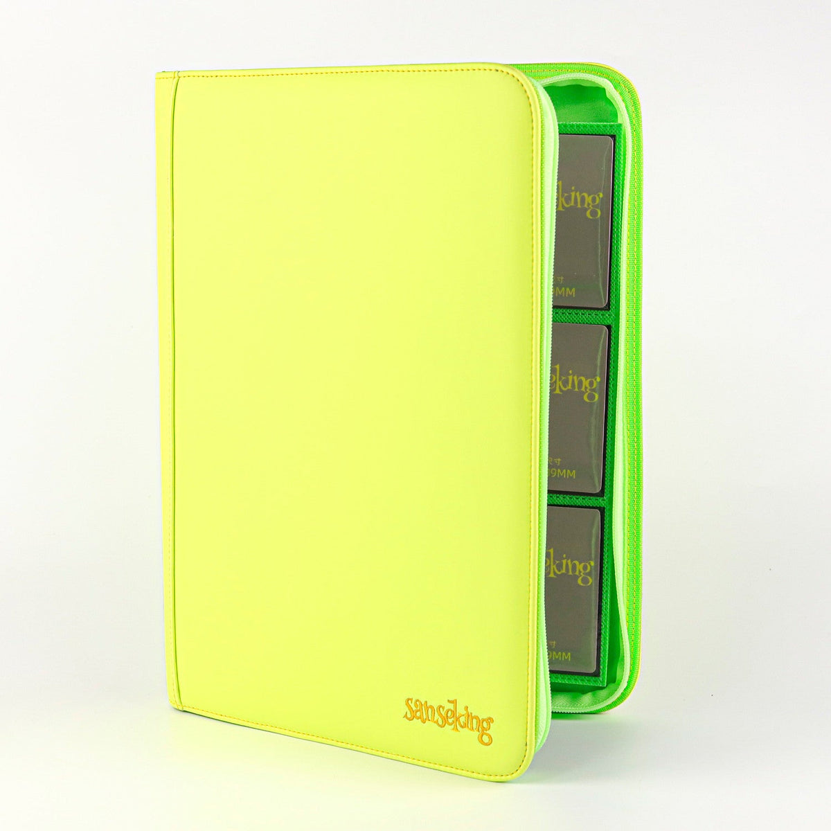9-Pocket PU Card Binder Green