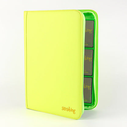 9-Pocket PU Card Binder Green