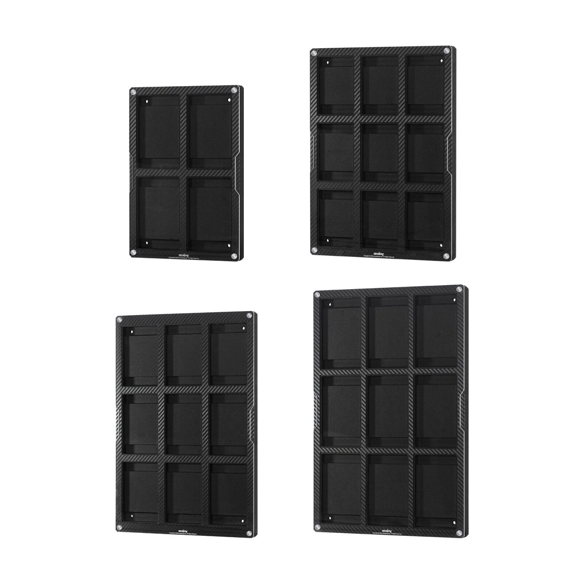 Carbon Fiber Finish Card Display Frame – 4 & 9 Slots