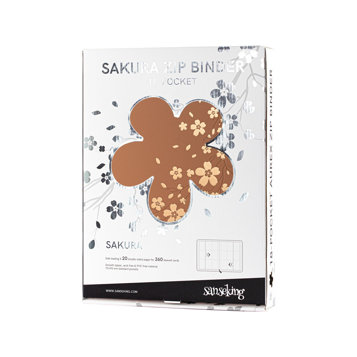 SAKURA Art Series Card Binder - Brown