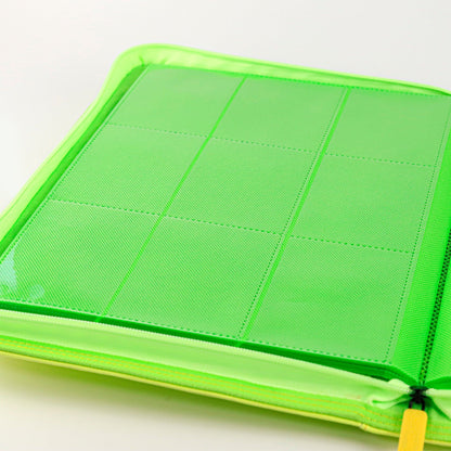 9-Pocket PU Card Binder Green