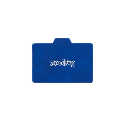 Horizontal Color-Block Pu Deck Box Dark Blue with 1 Divider