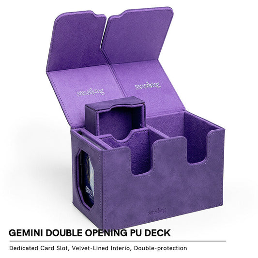 Gemini Double Opening PU Deck Box