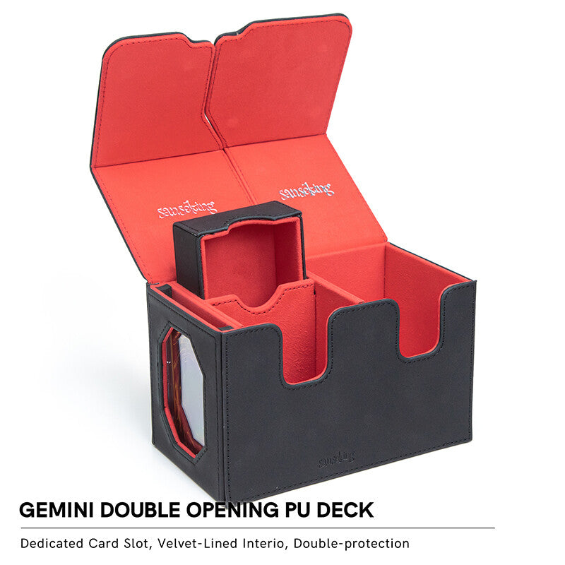 Gemini Double Opening PU Deck Box
