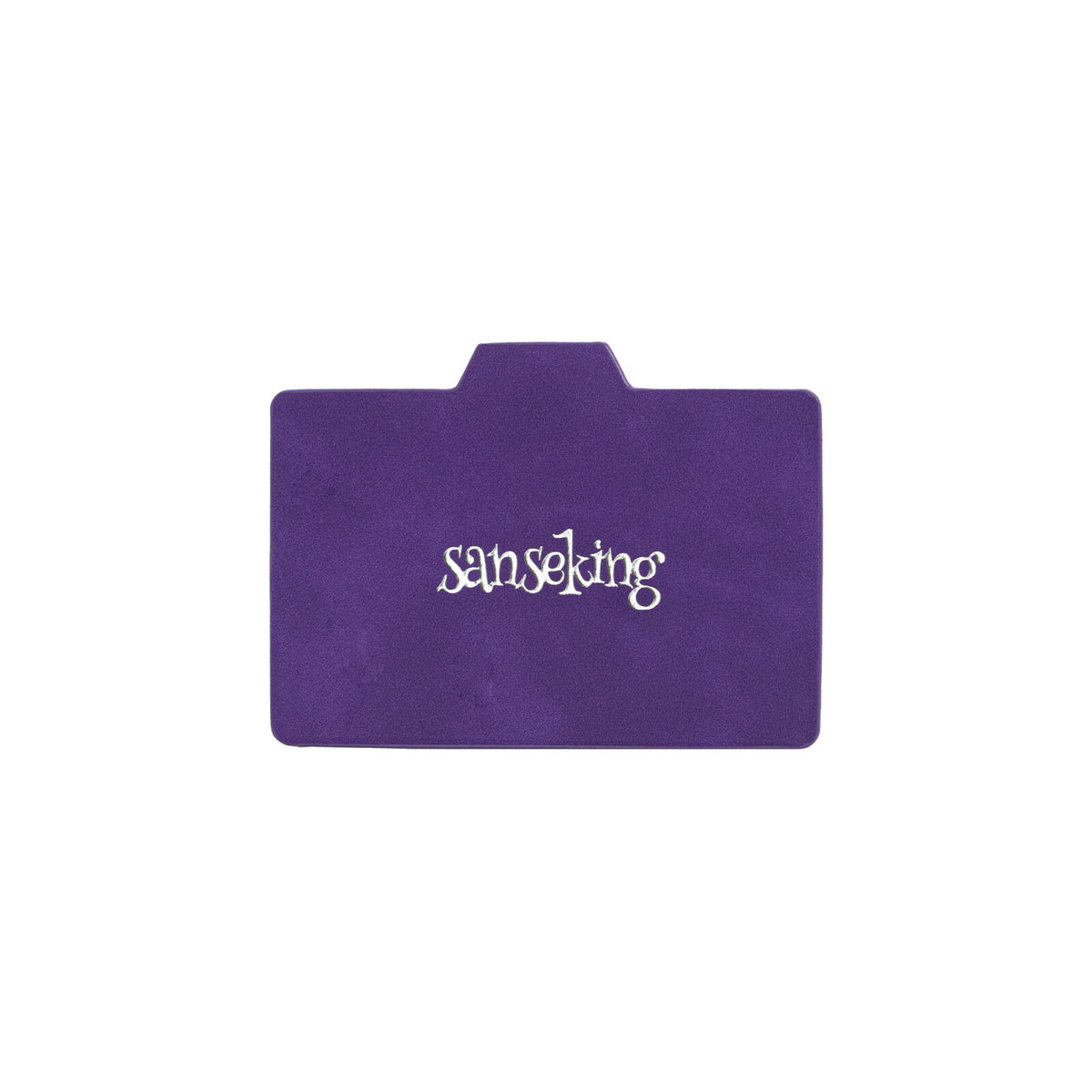 Horizontal Color-Block Pu Deck Box Purple with 1 Divider