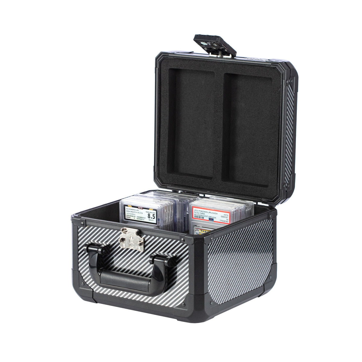 [Free Shipping] Carbon Fiber Graded Card Storage Box (2 Compartment)