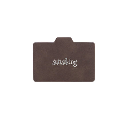 Horizontal Color-Block Pu Deck Box Brown with 1 Divider