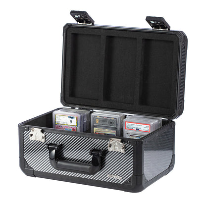 [Free Shipping] Carbon Fiber Graded Card Storage Box (3 Compartment)