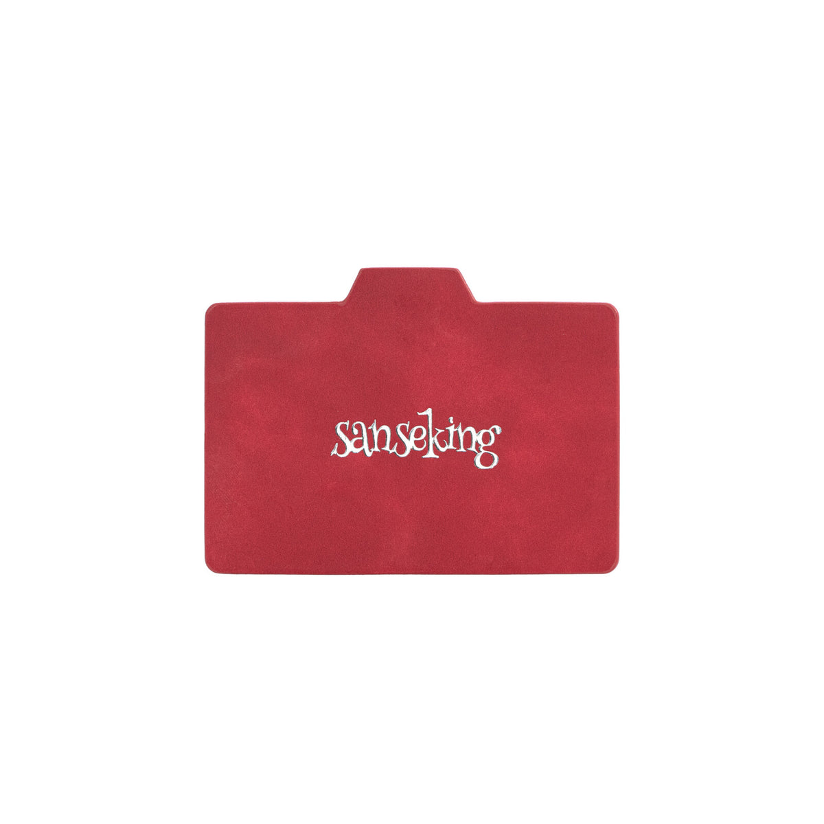 Horizontal Color-Block Pu Deck Box Red with 1 Divider
