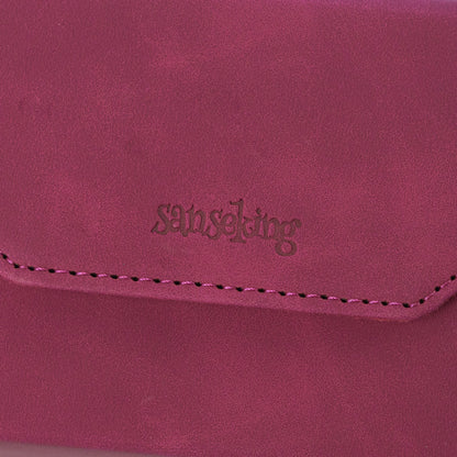 Horizontal Color-Block Pu Deck Box Red with 1 Divider