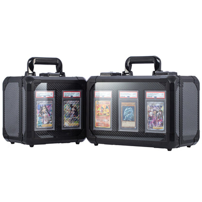 [Free Shipping] Carbon Fiber Graded Card Storage Box (3 Compartment)