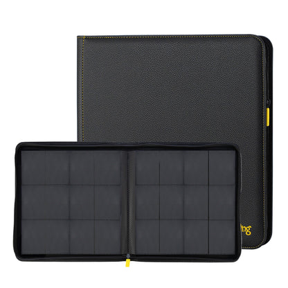 AXIS-01 4/9/12-Pocket Black Trading Card Binder
