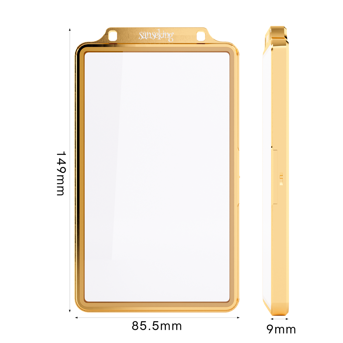 35PT PSA Magnetic Spring-Loaded Slab Case: Colored Frame Graded Card Holder + Zipper Bag