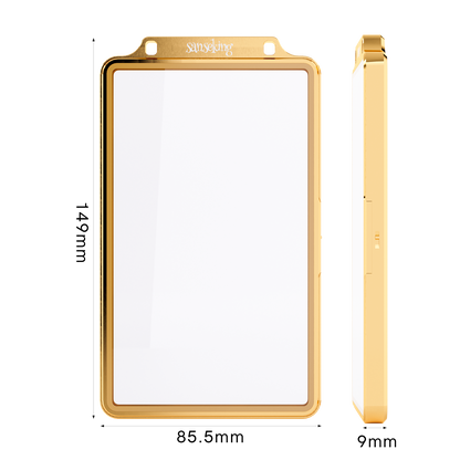 35PT PSA Magnetic Spring-Loaded Slab Case: Colored Frame Graded Card Holder + Zipper Bag