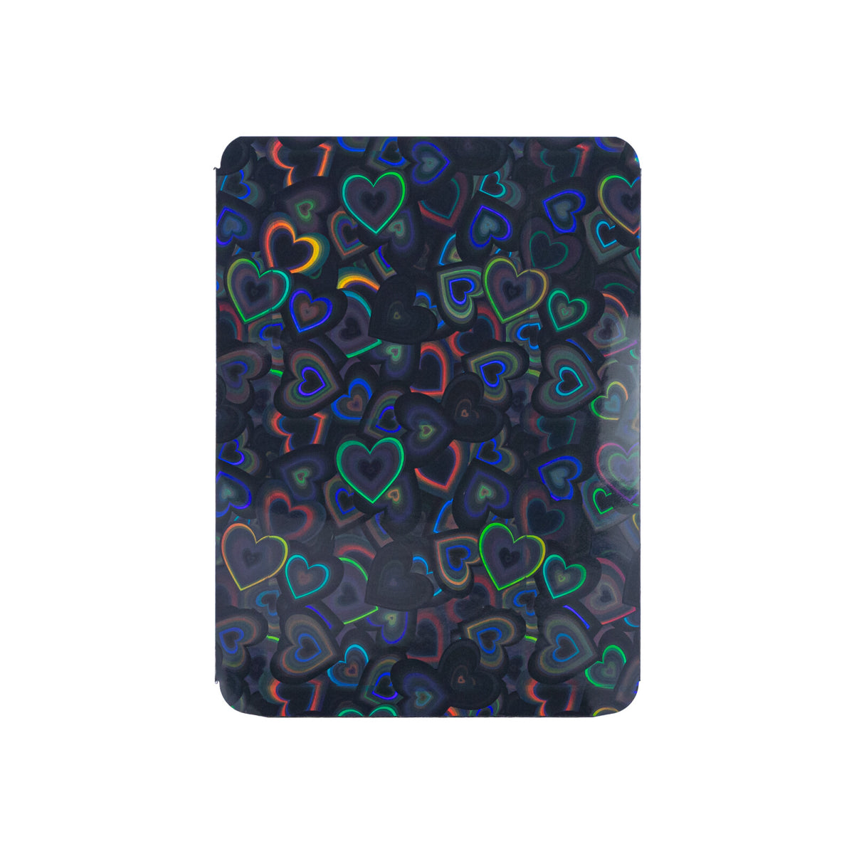 Love Heart-Shape Laser Flashing Rounded Card Sleeves