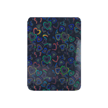 Love Heart-Shape Laser Flashing Rounded Card Sleeves