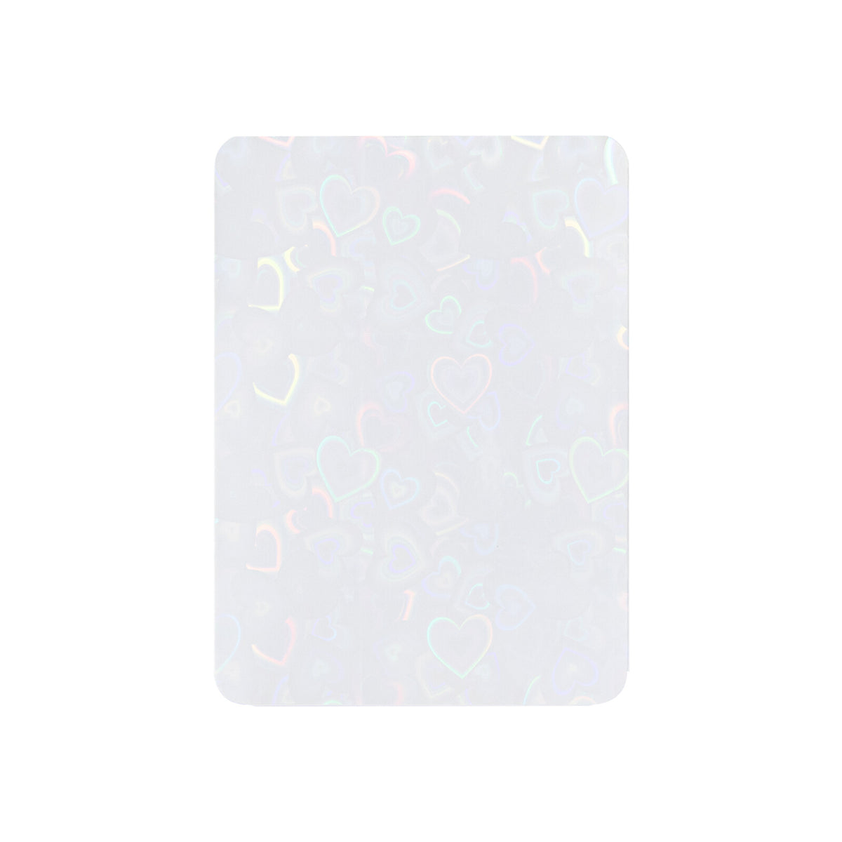 Love Heart-Shape Laser Flashing Rounded Card Sleeves