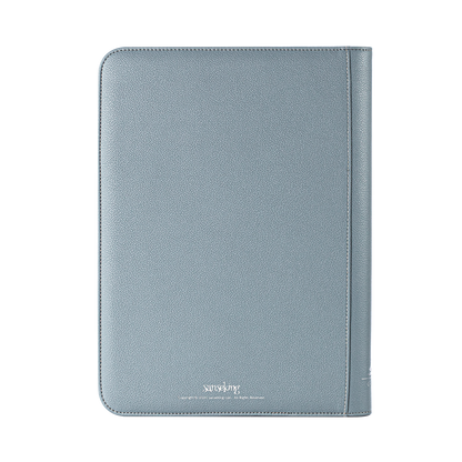 AUREX CR-02 grey card binder back view