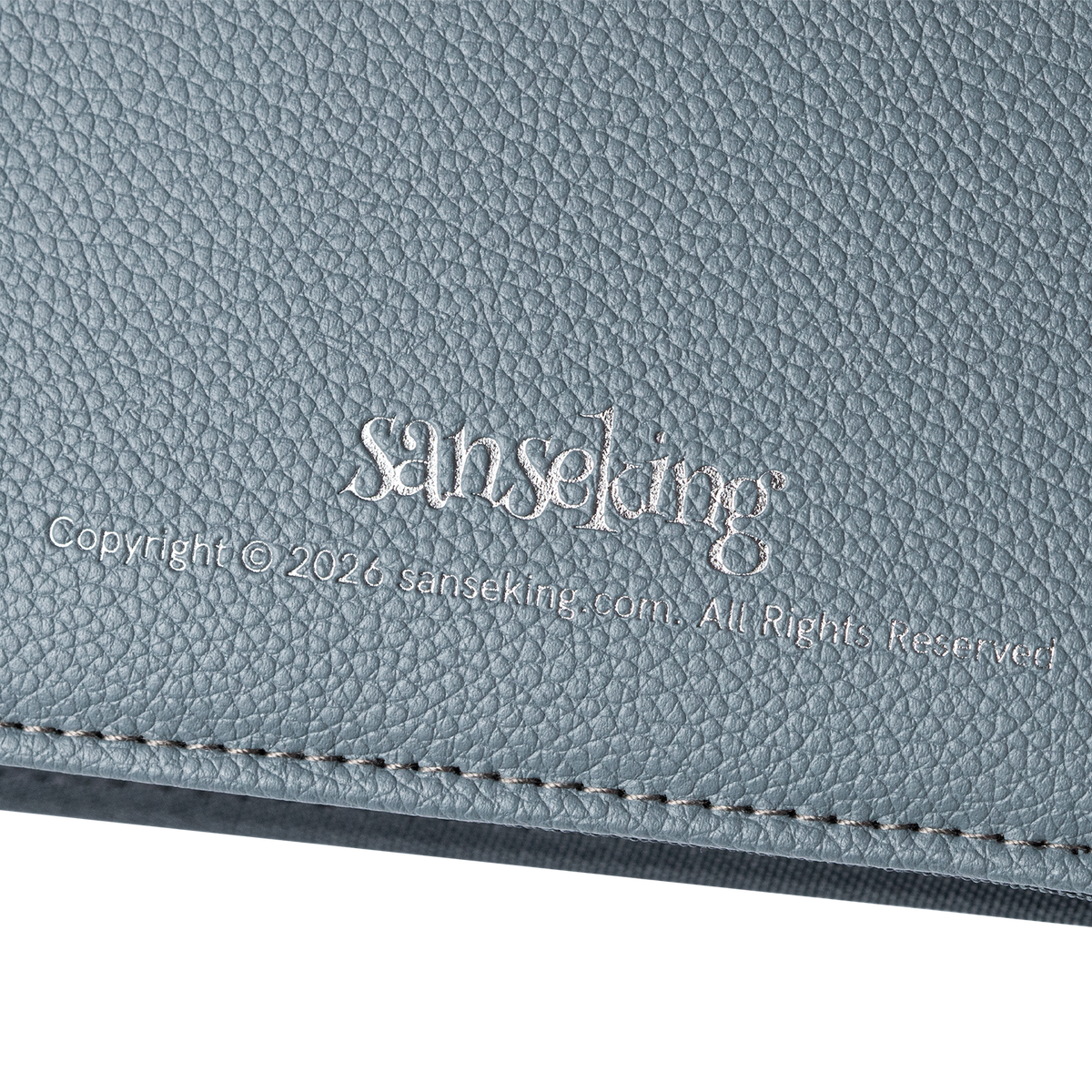 AUREX CR-02 grey card binder Sanseking logo detail