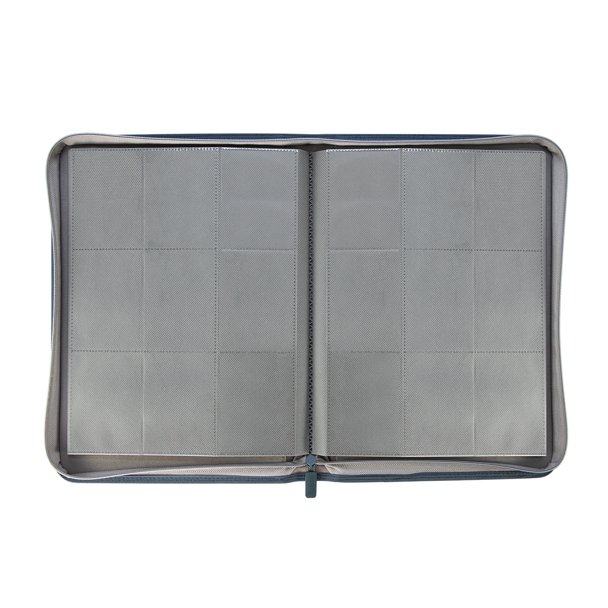 AUREX CR-02 grey card binder open interior view