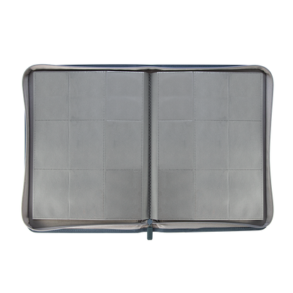 AUREX CR-02 grey card binder open interior view