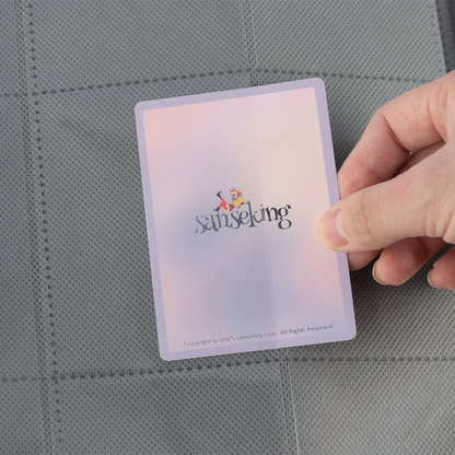 AUREX CR-02 grey card binder 9-pocket card page detail