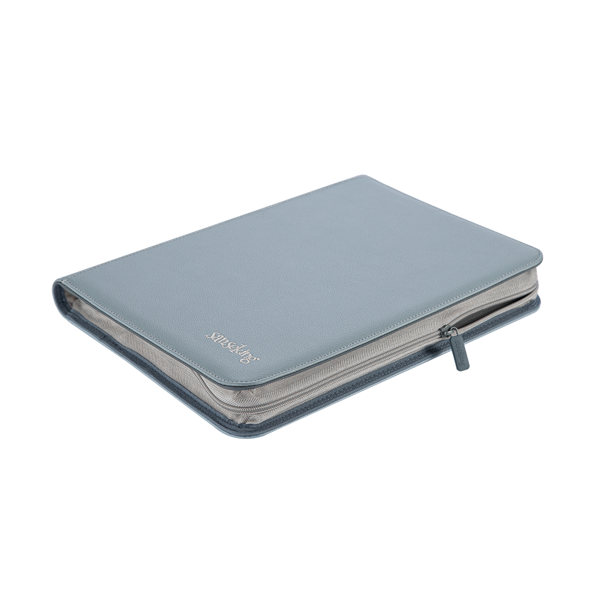 AUREX CR-02 grey card binder closed binder view