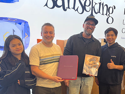 Sanseking team presenting products to customers