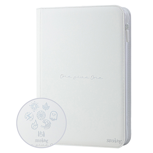9 Pockets PU Card Binder - 151 White - sanseking