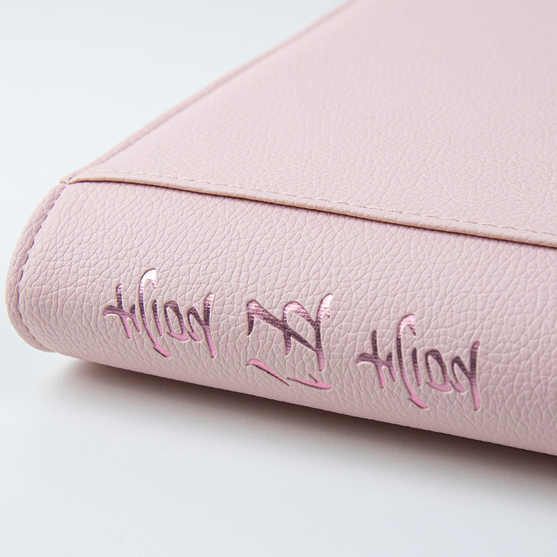 9 Pockets PU Card Binder - 151 Pink - sanseking